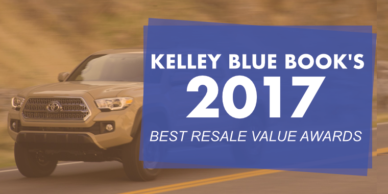Kelley Blue Books 2017 Best Resale Value Awards