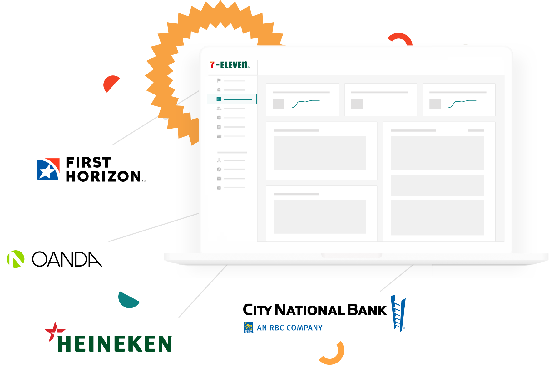 Together Platform with several customer logos around it