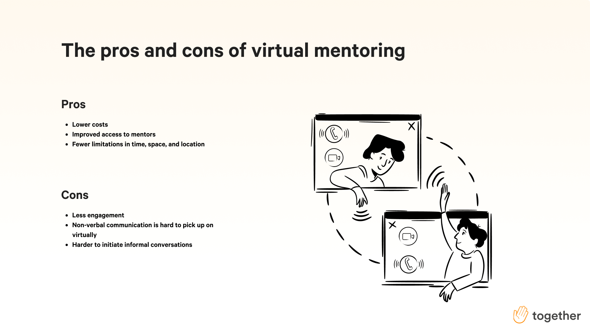 The pros and cons of virtual mentoring