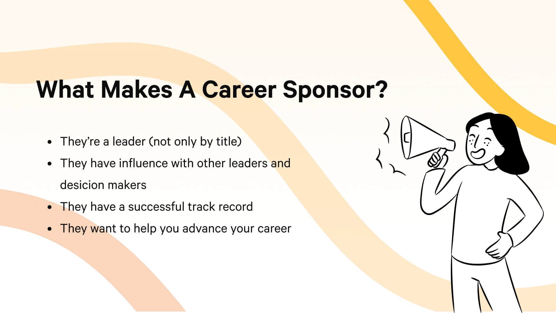 Four attributes of a workplace career sponsor