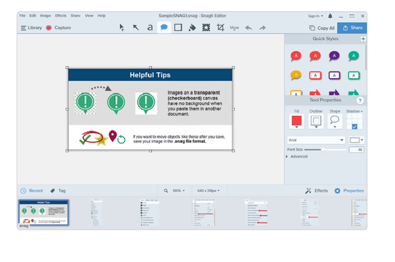 Screenshot of a learning management system