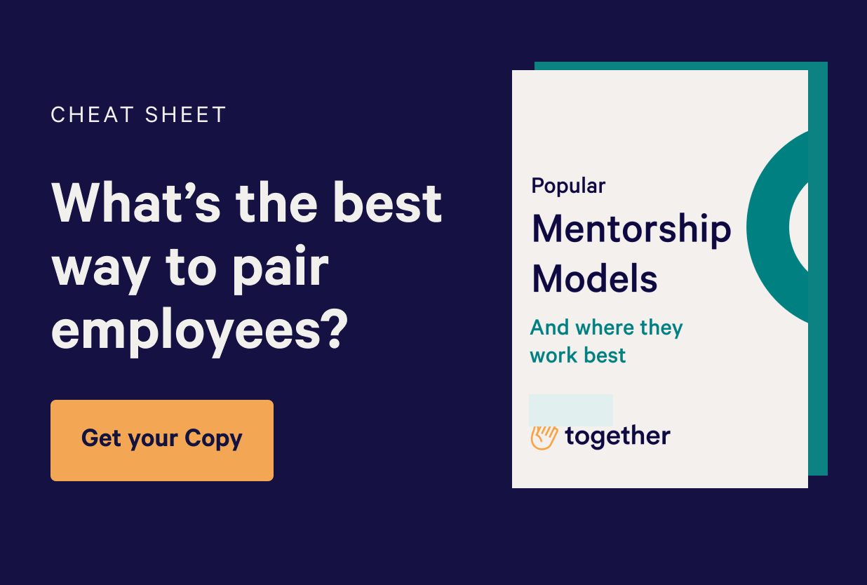 Image with e-book cover showing popular mentorship models. Click the image to download the cheat sheet.