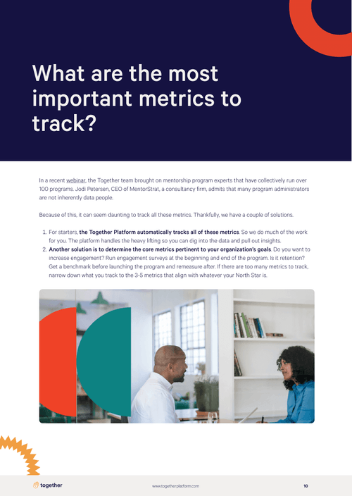 5 Metrics to track in your mentoring program | Together Software