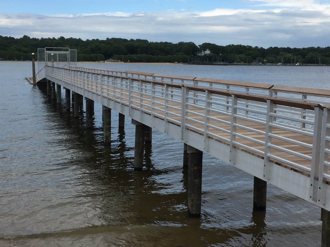 Flush Pier Example Aluminum Piers - Boardwalks, Fishing Piers, Fixed & Floating Piers