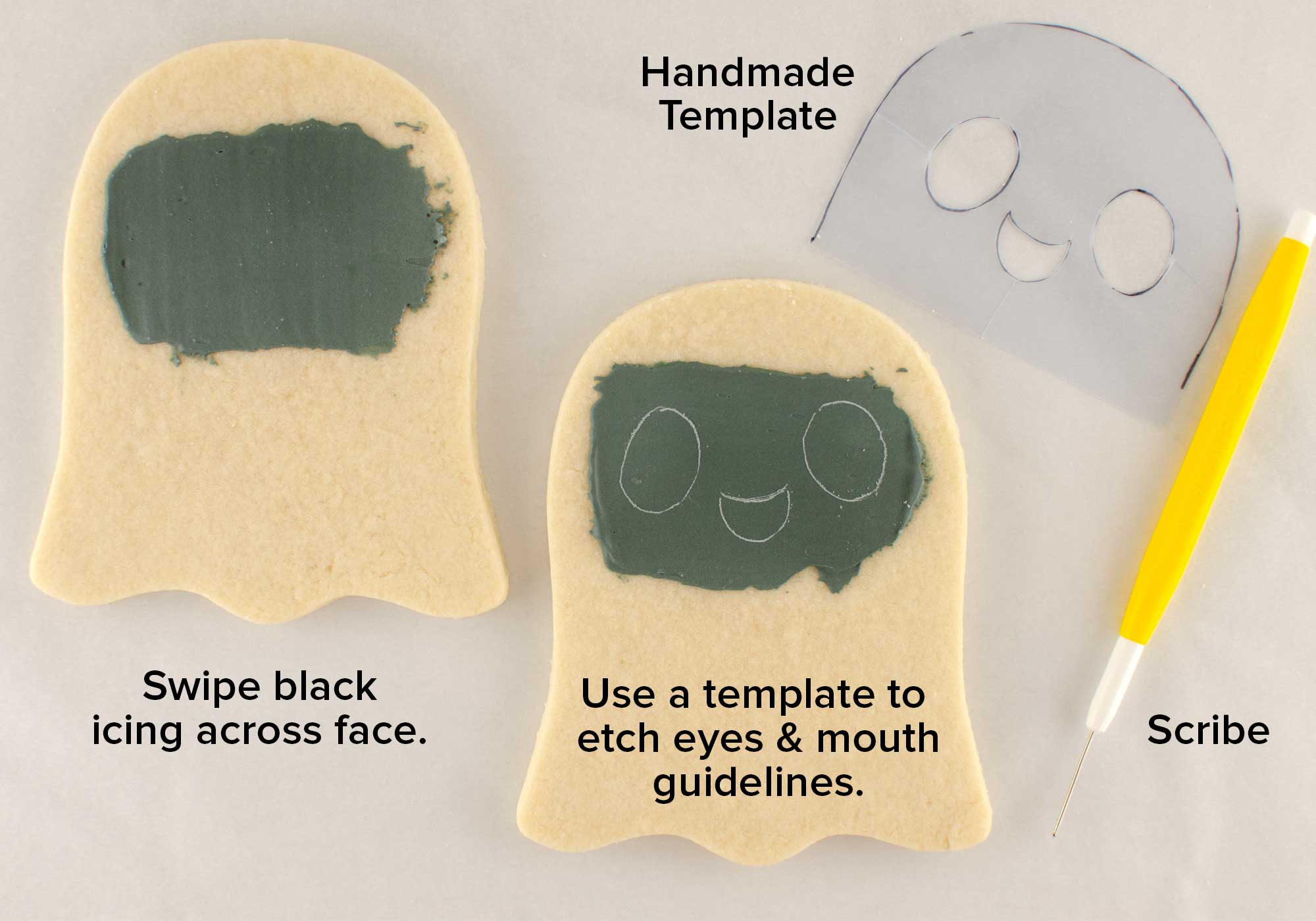 How to Make a Banner Ghost Cookie Set