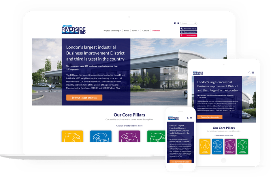 Example of a web design project