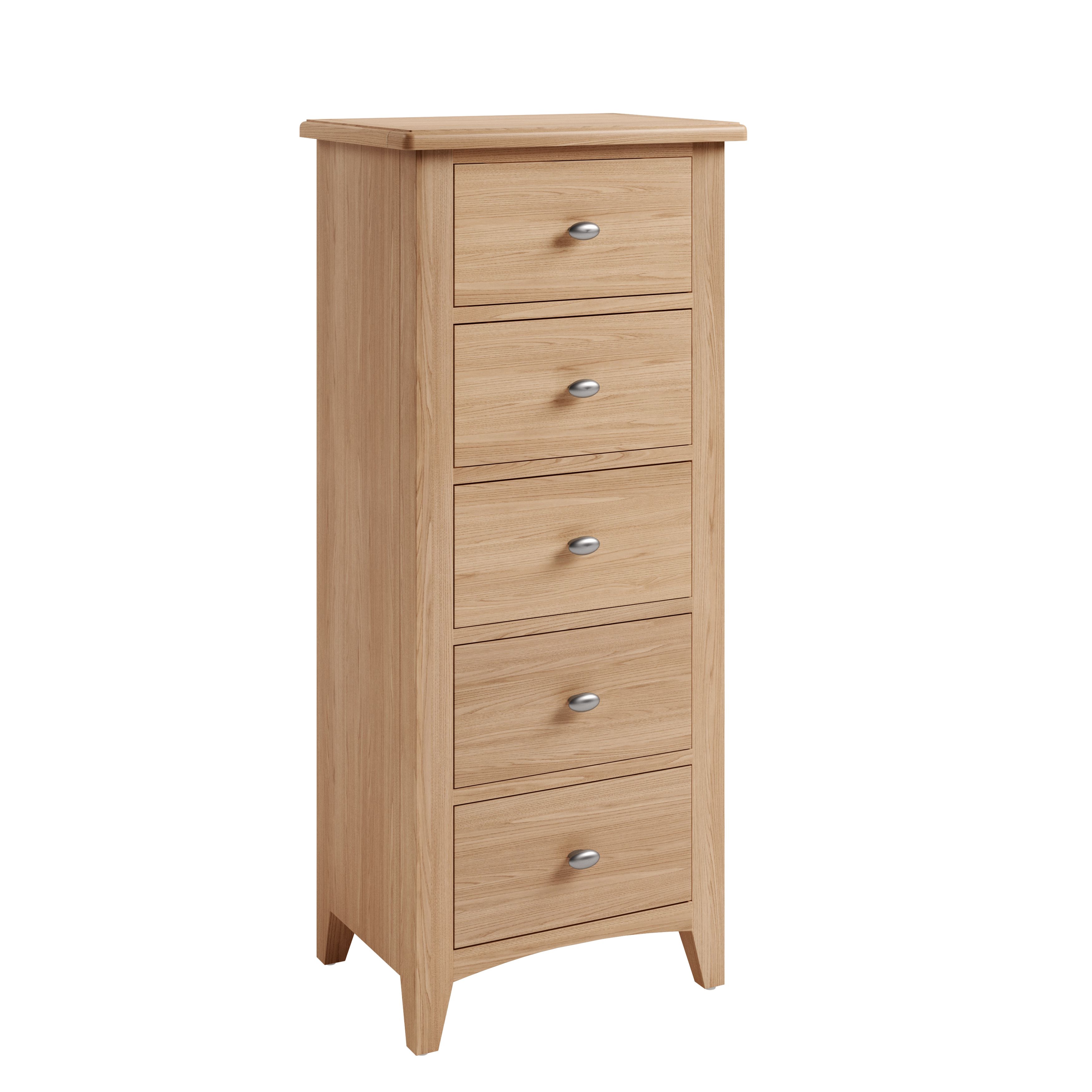 GARTON 5 Drawer Narrow Chest Bedroom Furniture Alexander Ellis