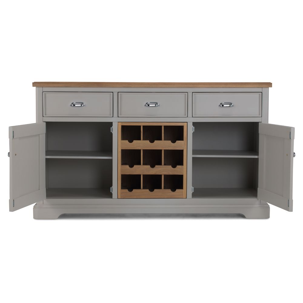 SALISBURY Large Sideboard with Wine Rack Living & Dining Furniture