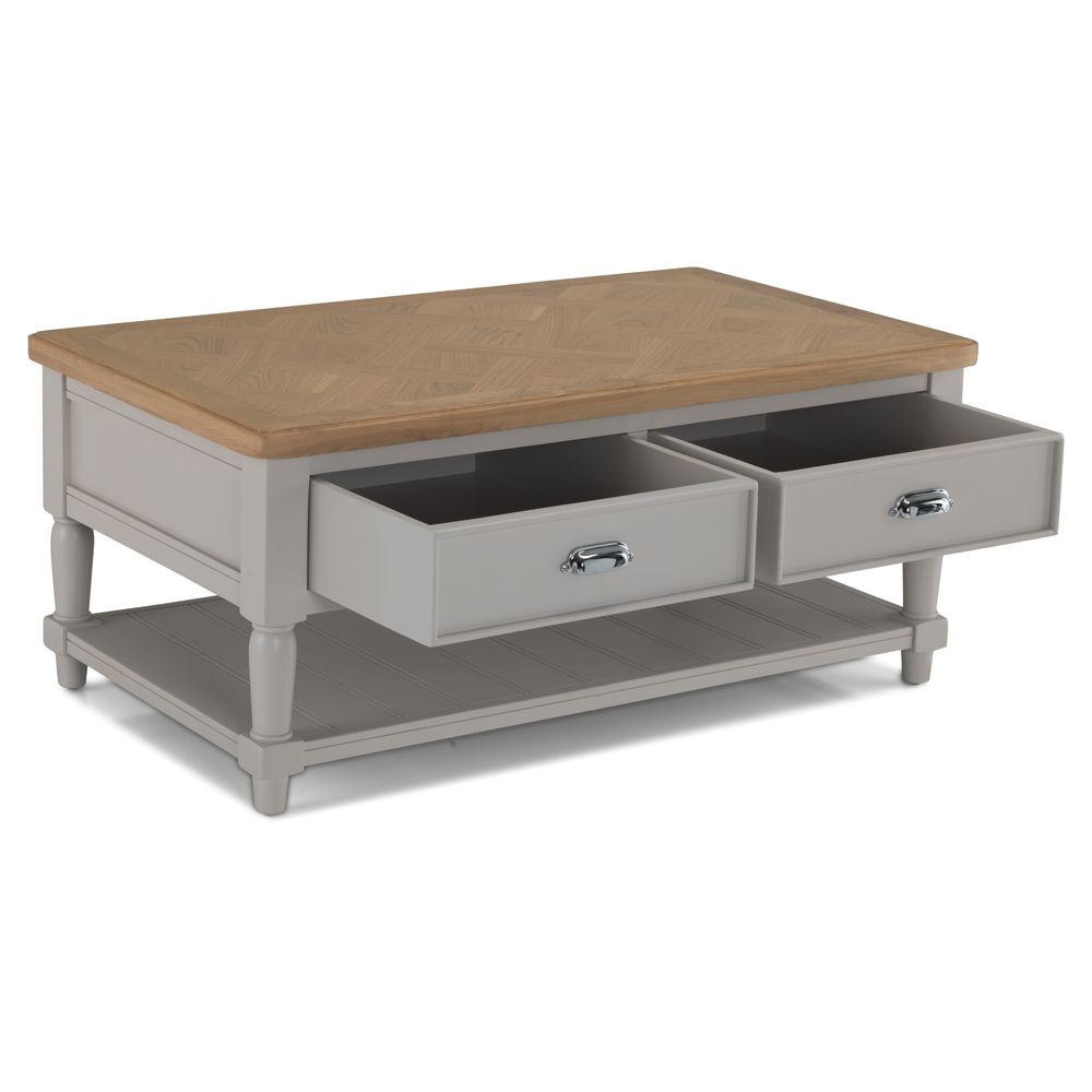 SALISBURY Coffee Table with Drawers Living & Dining Furniture
