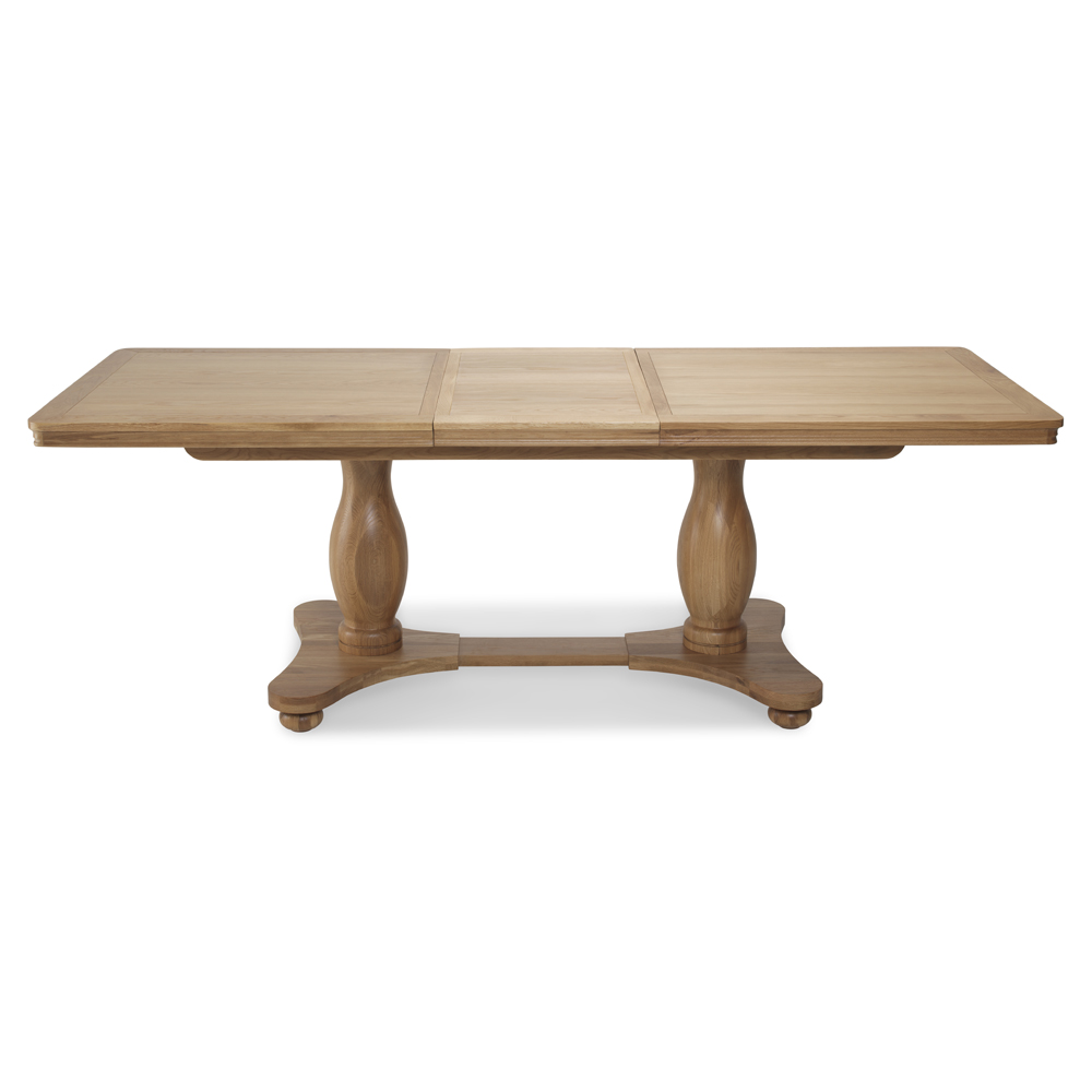 CLAREMONT OAK Pedestal Extending Dining Table Living & Dining Furniture Alexander Ellis