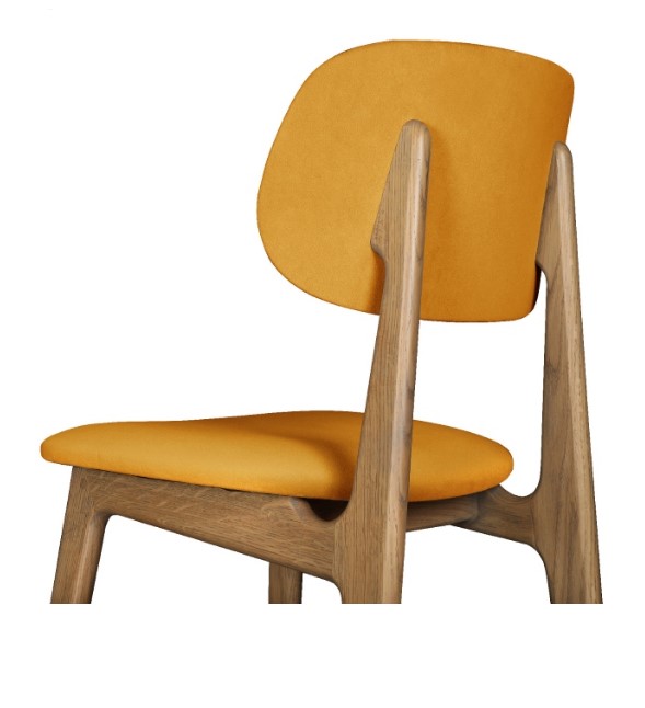 CARLTON Upholstered Bari Chair Bespoke Seat and Back Alexander Ellis