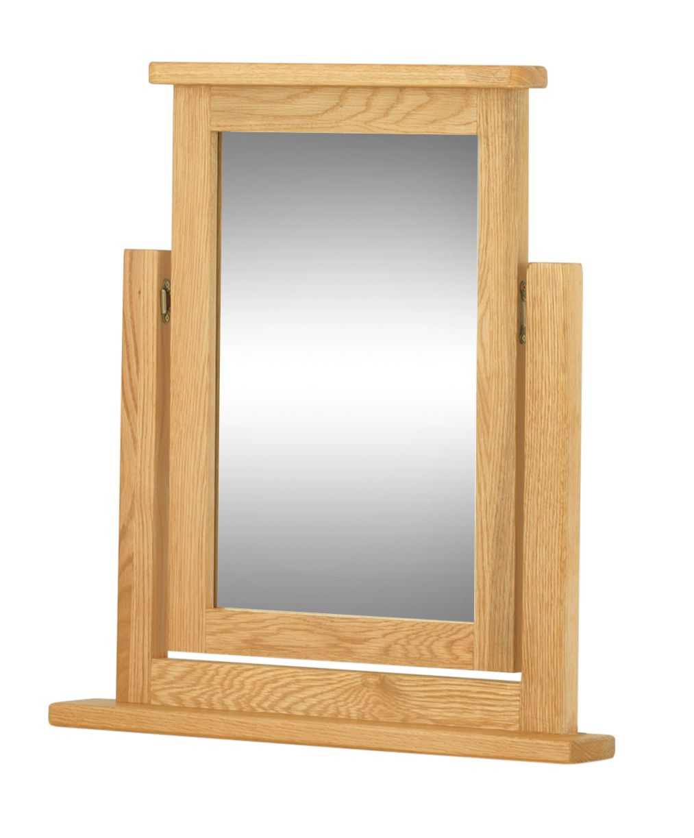 PRESTON OAK Swing Dressing Table Mirror Bedroom Furniture Alexander