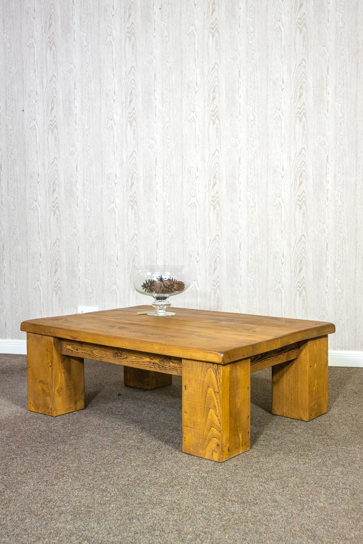 RUSTIC King Coffee Table 1200mm Wide Living & Dining Furniture