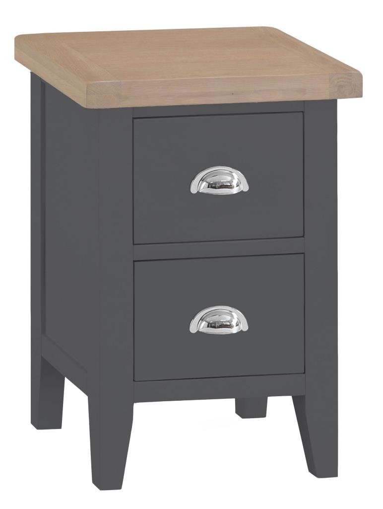 TAVISTOCK CHARCOAL Small Bedside Furniture Alexander Ellis