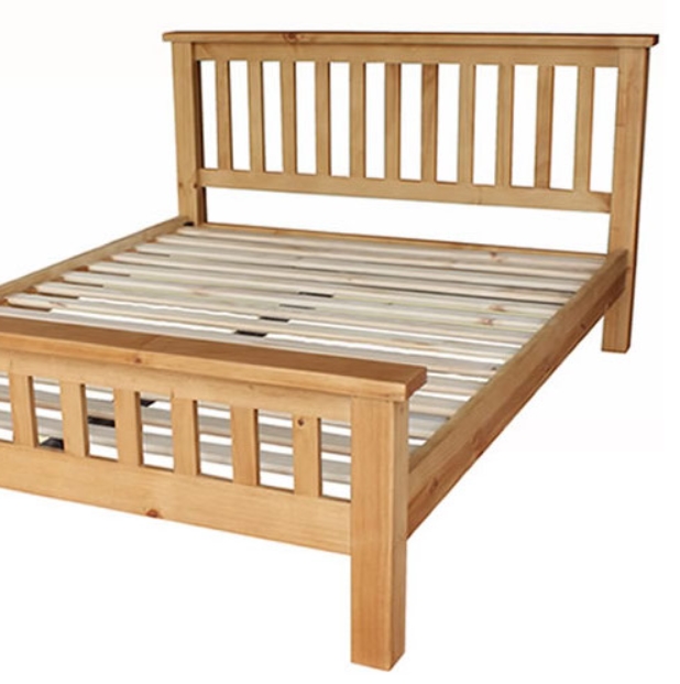 CHUNKY PINE Double Bed 4ft 6in Bedroom Furniture Alexander Ellis
