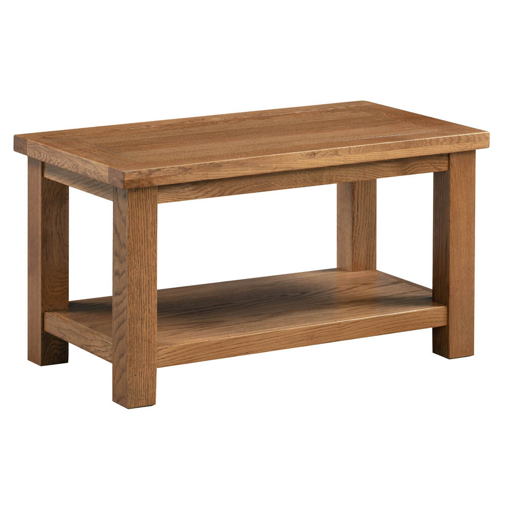 DORCHESTER RUSTIC Small Coffee Table with Shelf Living & Dining