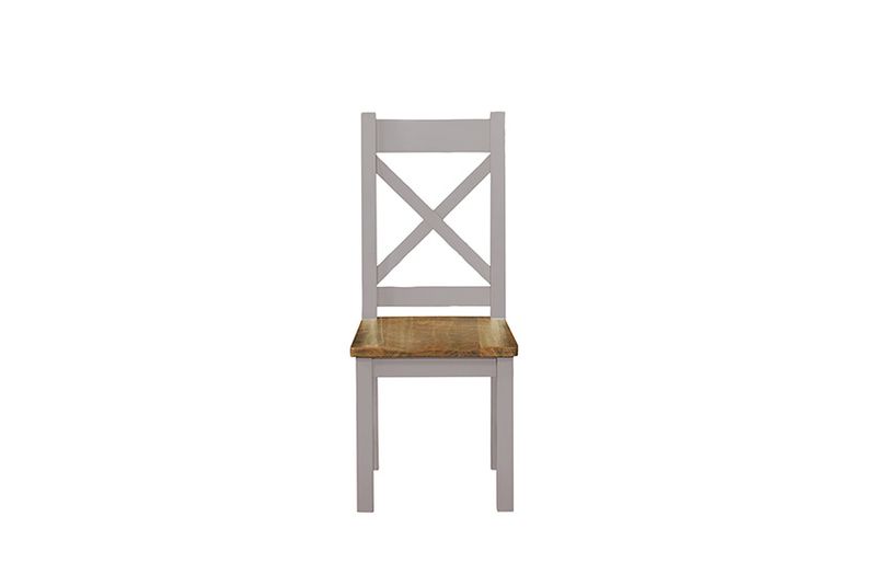 Cotswold Grey Dining Chair With Timber Seat KD Living & Dining