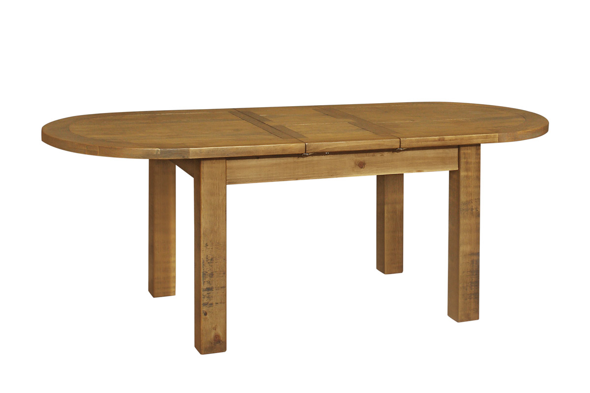 Cotswold Rustic 1.8m Oval Extending Table Living & Dining Furniture