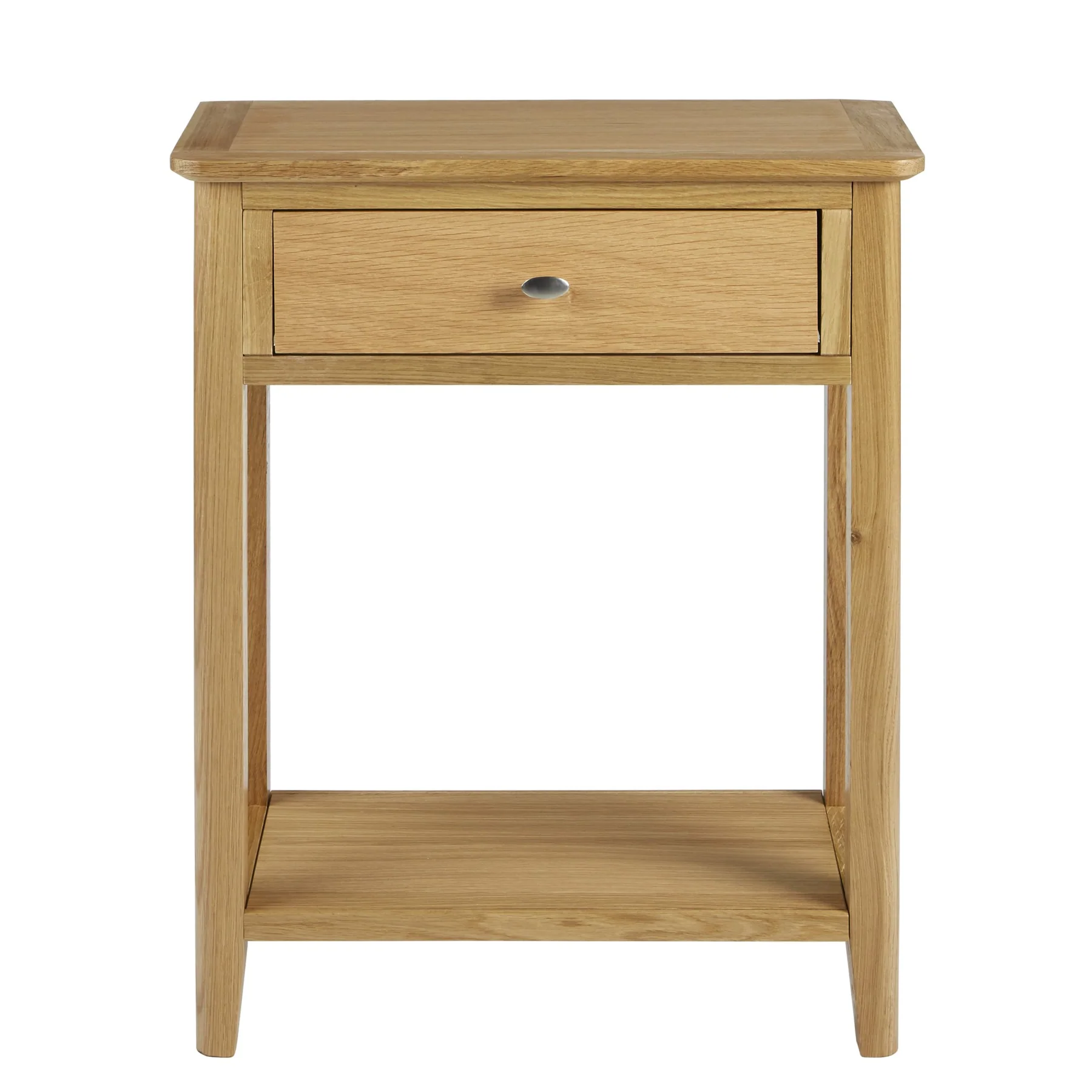 BARI Oak Telephone Table with 1 Drawer & 1 Shelf Living & Dining Furniture Alexander Ellis