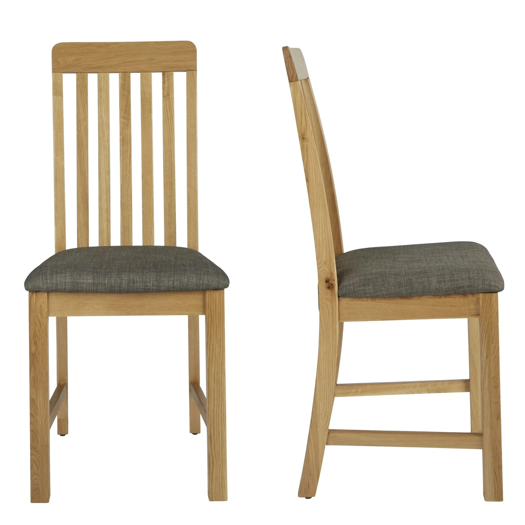 BARI - Oak Slat Back Dining Chairs