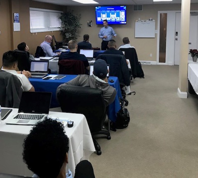 Asset Vue founder giving training session