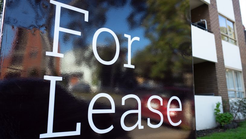 for lease sign in front of a property in melbourne