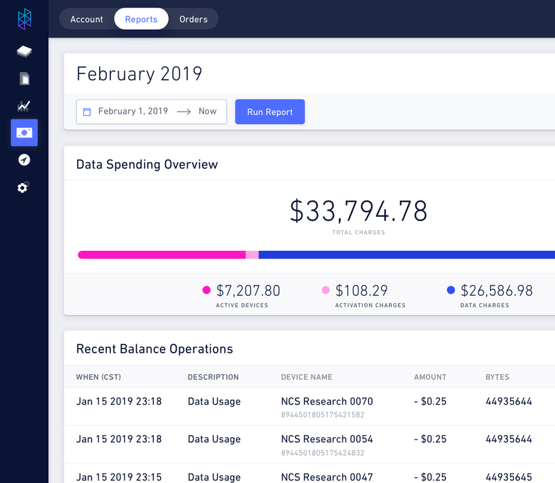 IoT Connectivity Dashboard Hologram