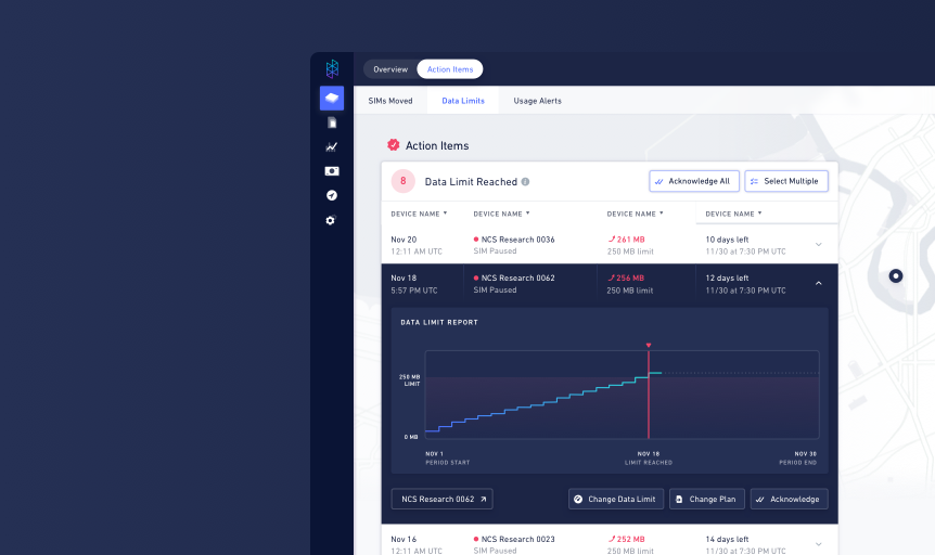 IoT Connectivity Dashboard Hologram