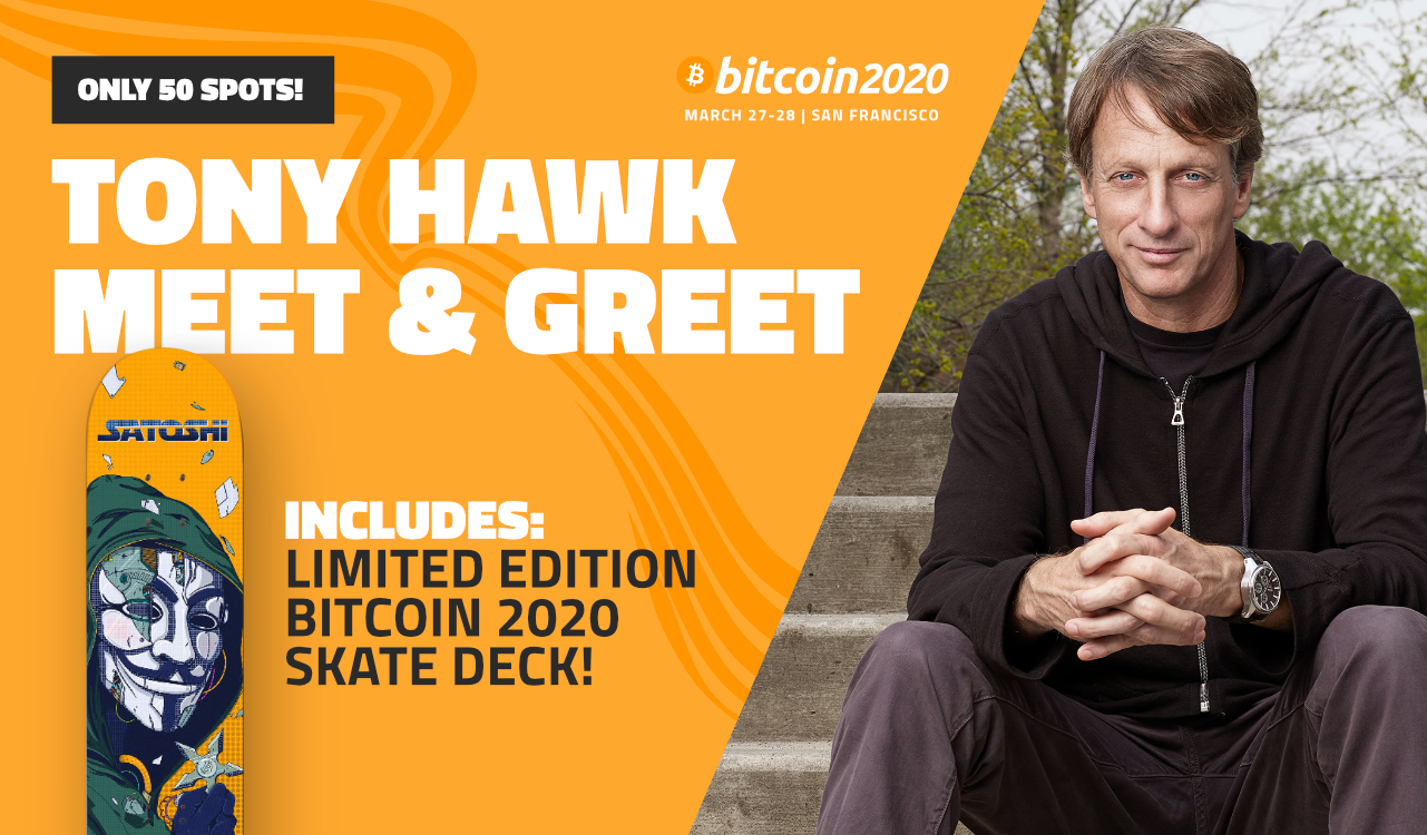 Tony Hawk Meet & Greet Bitcoin 2020 Conference