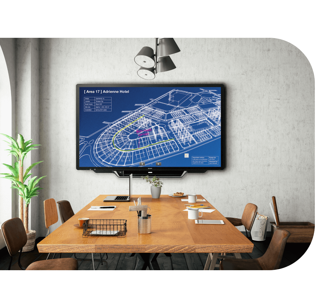 sharp aquos board