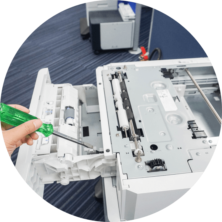 Repairing photocopier
