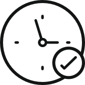 Clock icon representing real time audio