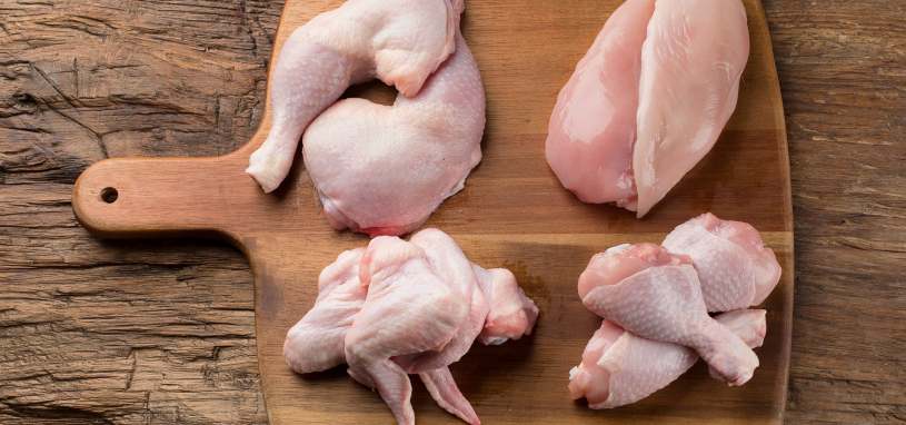 different cuts of chicken