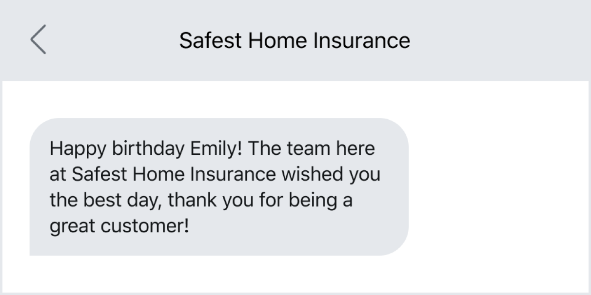 Connect with a customer via text