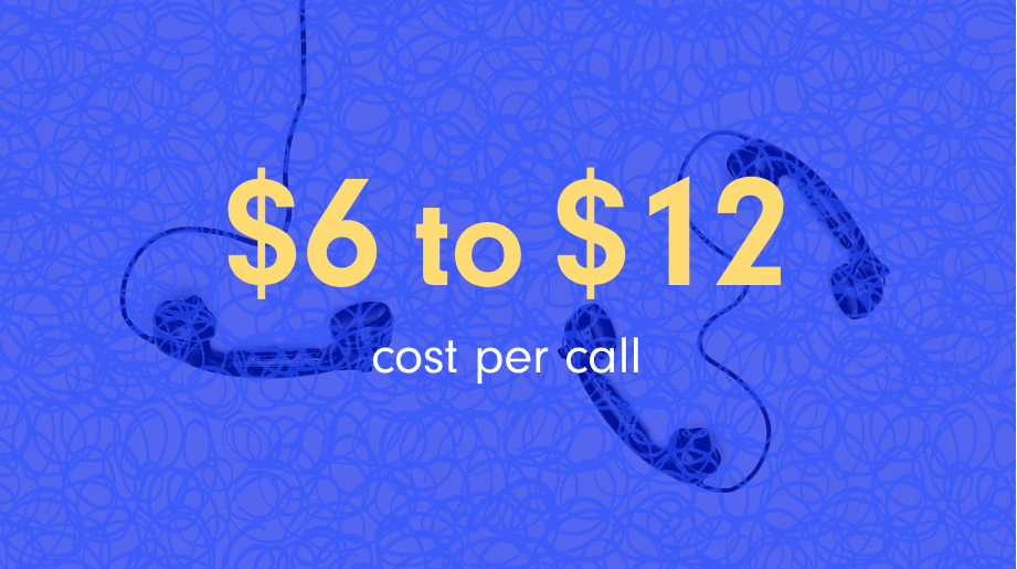 Telephones, $6 to $12 is the cost per call