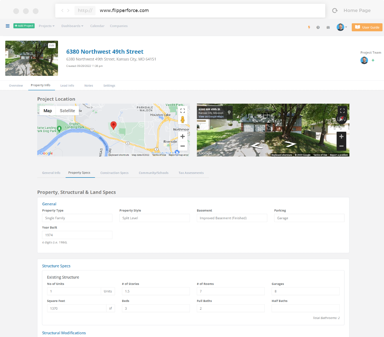 FlipperForce Project Dashboard
