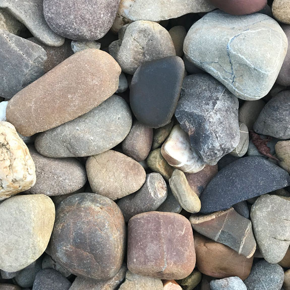 bag of large pebbles