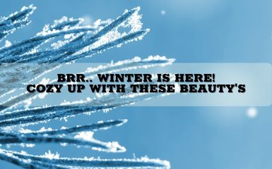 Brr.. Winter is here! cozy up with these beauty's.