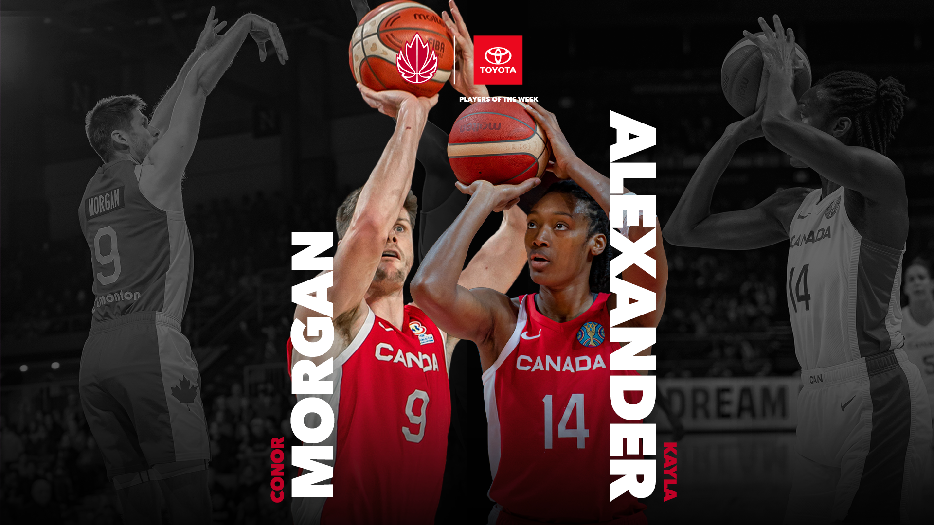 Morgan et Alexander nommés Joueurs Toyota Canada de la semaine