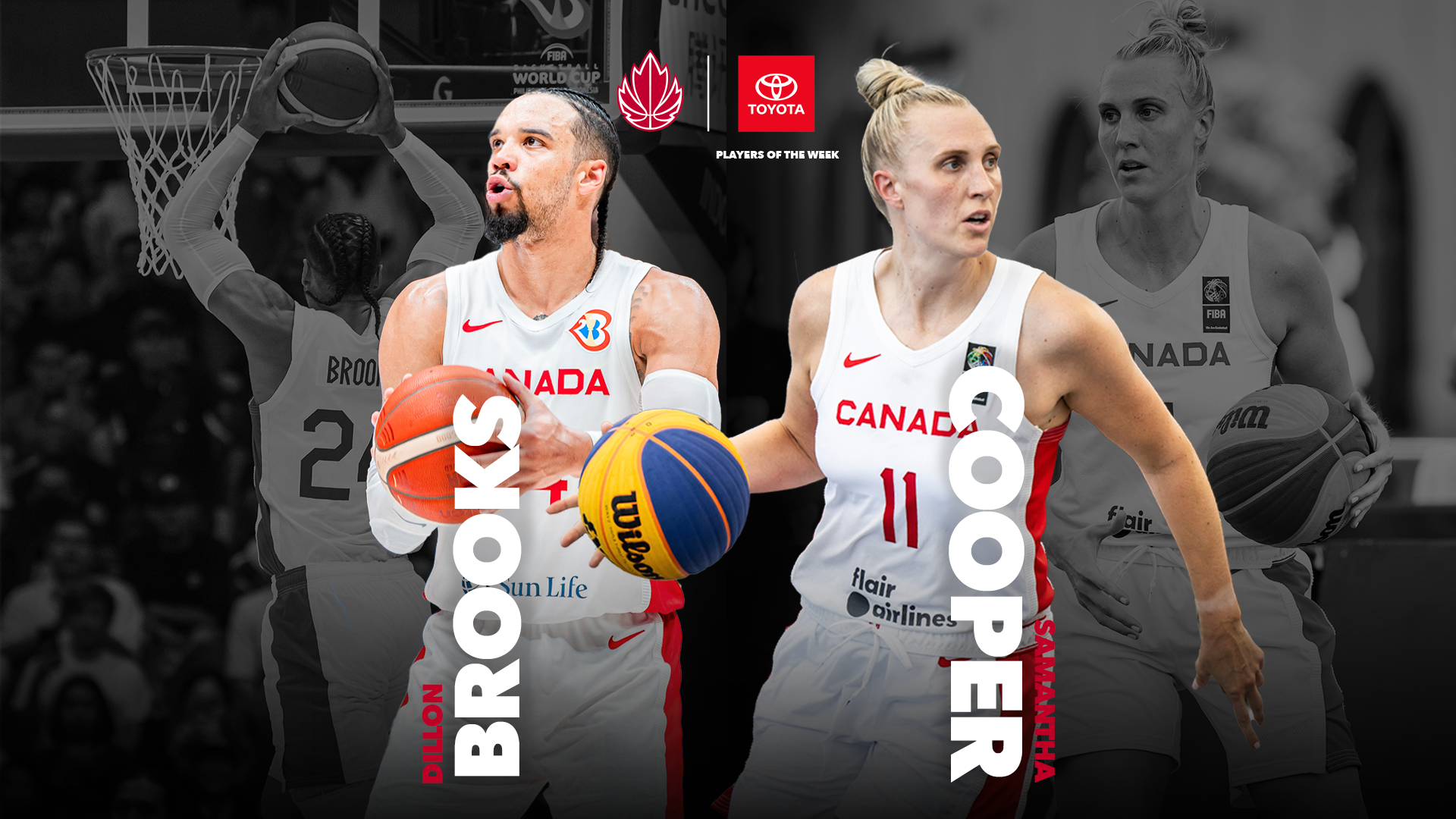 Brooks, Cooper named Toyota Canada Players of the Week