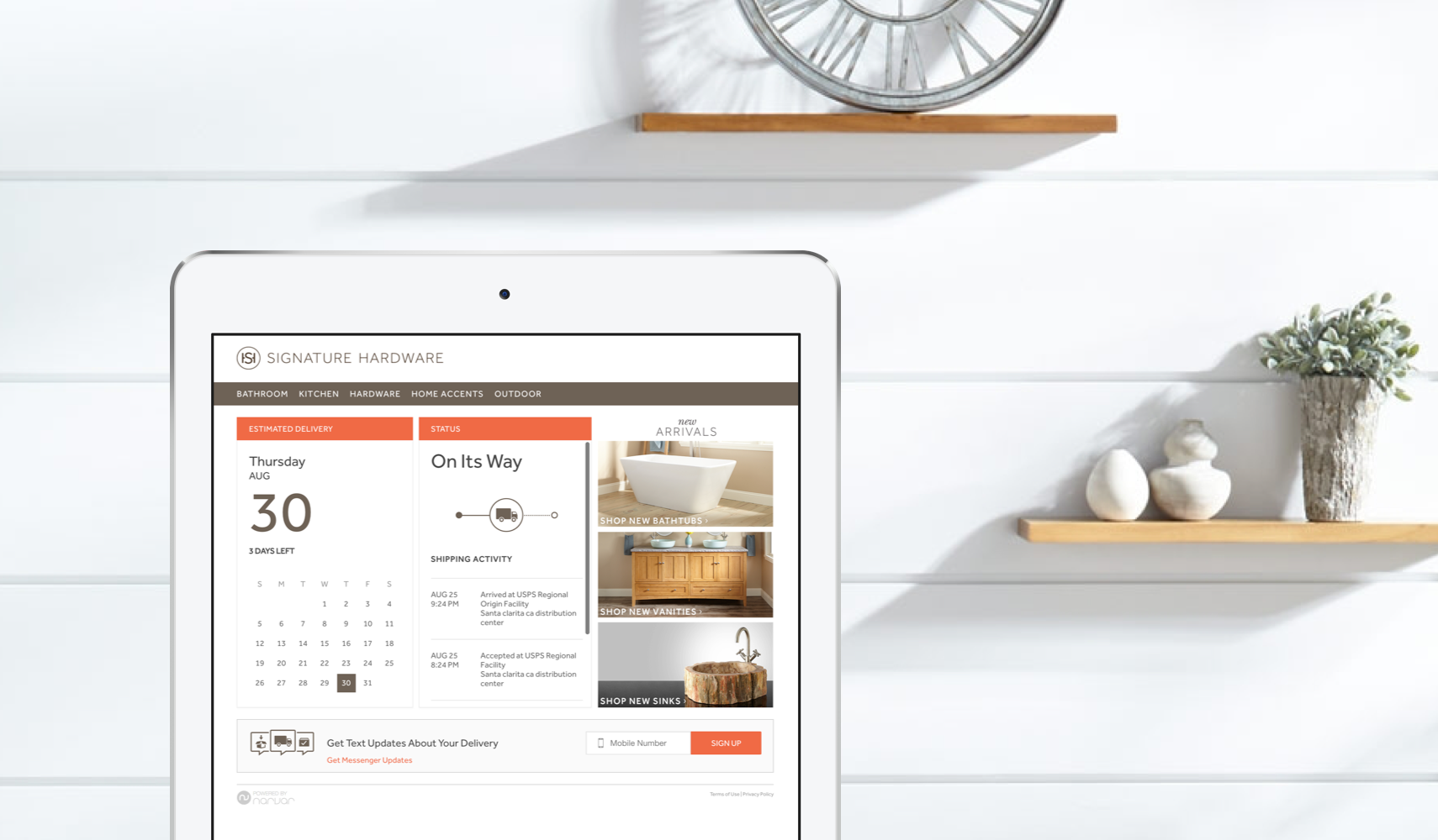 Signature Hardware Revamps and Heads Off Returns with Narvar