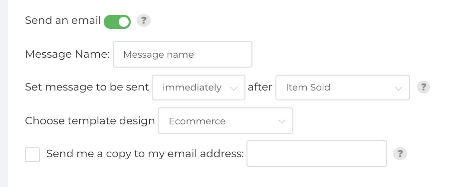 general settings for 3dsellers ebay emails