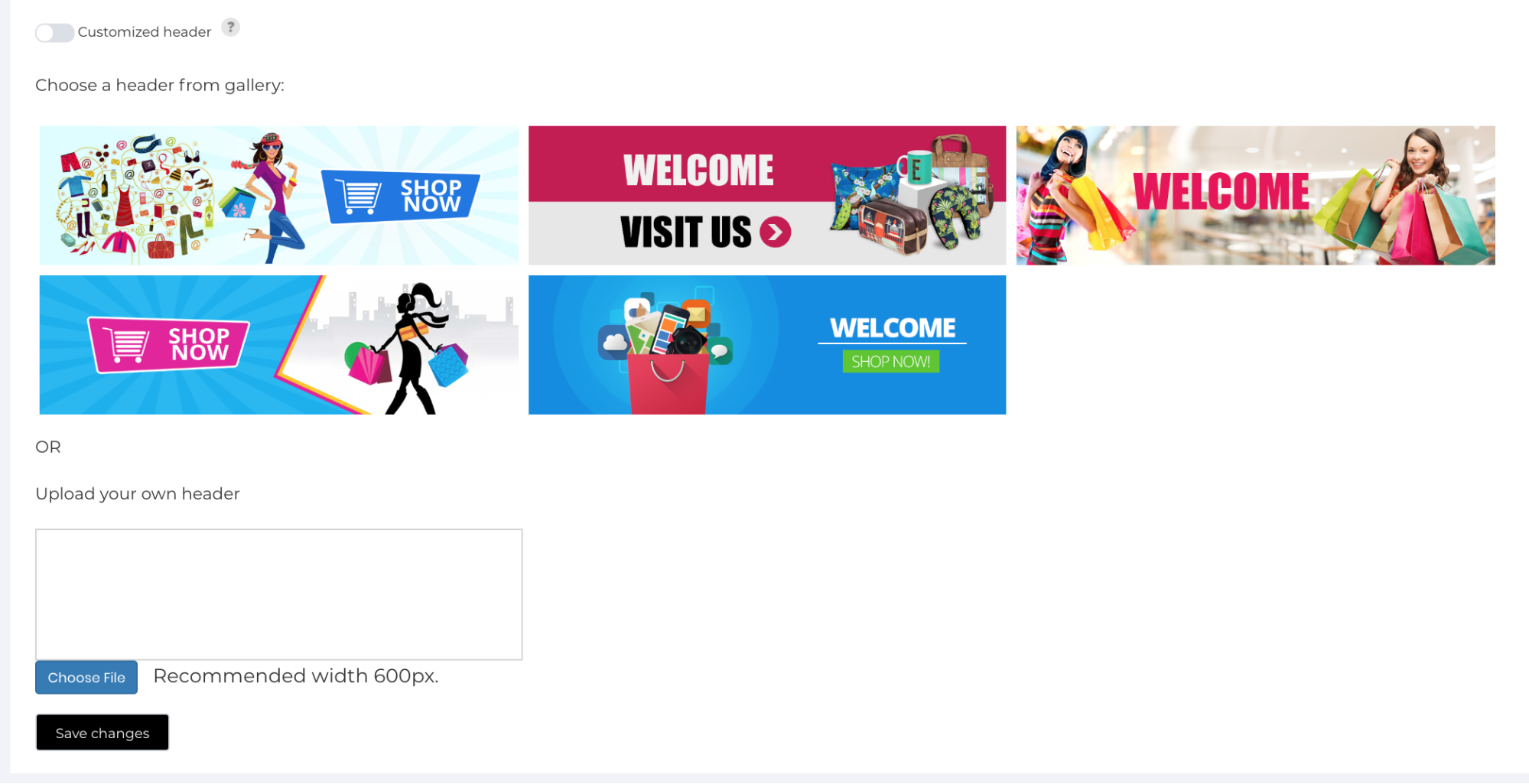 add headers and banners to your ebay emails