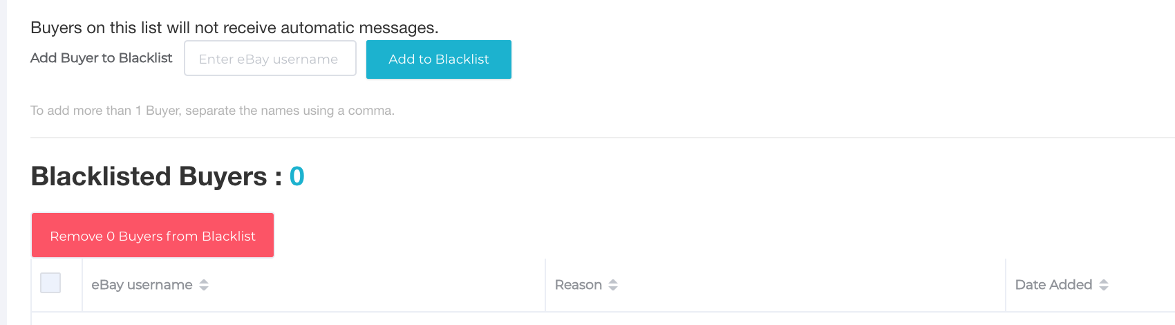 blacklisting options 3dsellers email marketing tool
