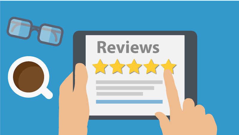 reviews on laptop vector art