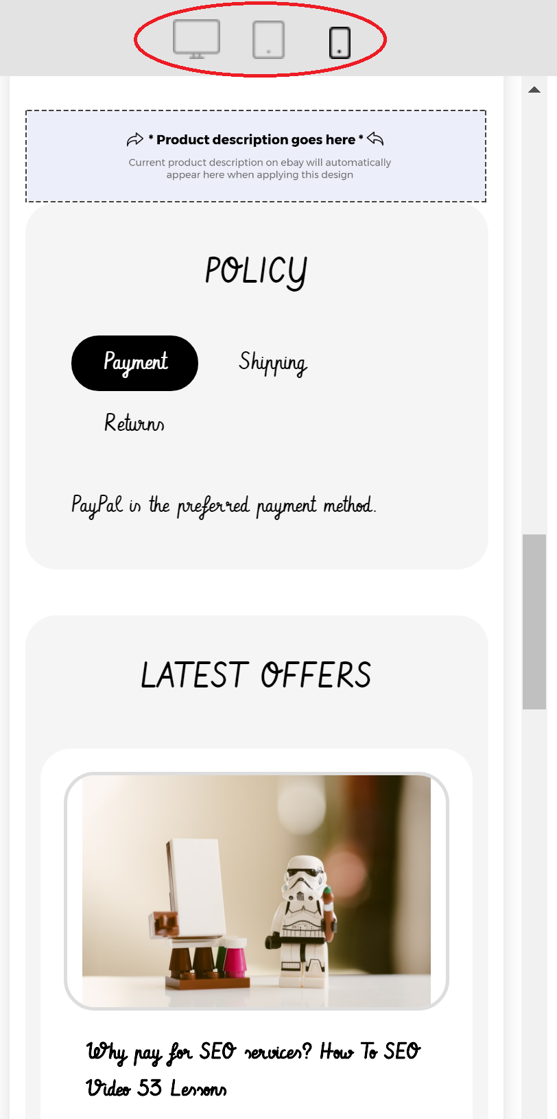 ebay listing template mobile responsive