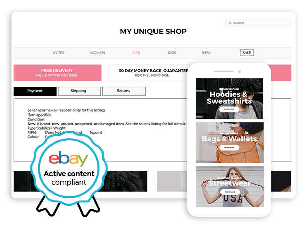 increase ebay sales with a mobile friendly listing templates