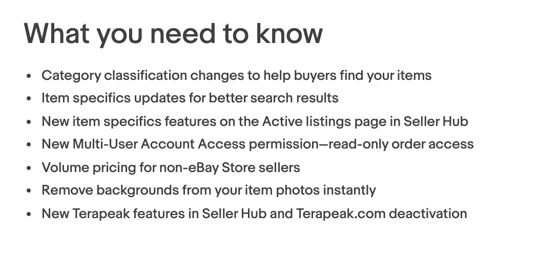 ebay listing updates 2020