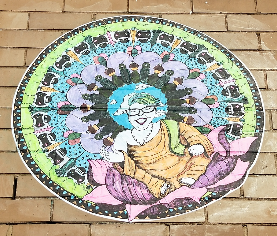 Photo of part of the Disability Pride wall mural in Footscray, Melbourne.
