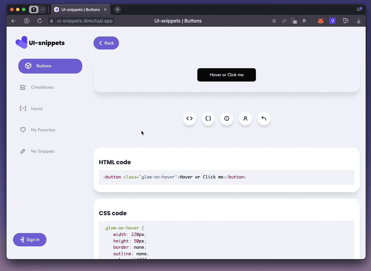 UI-snippets case study: a helping hand for web devs, by a no-code dev ...